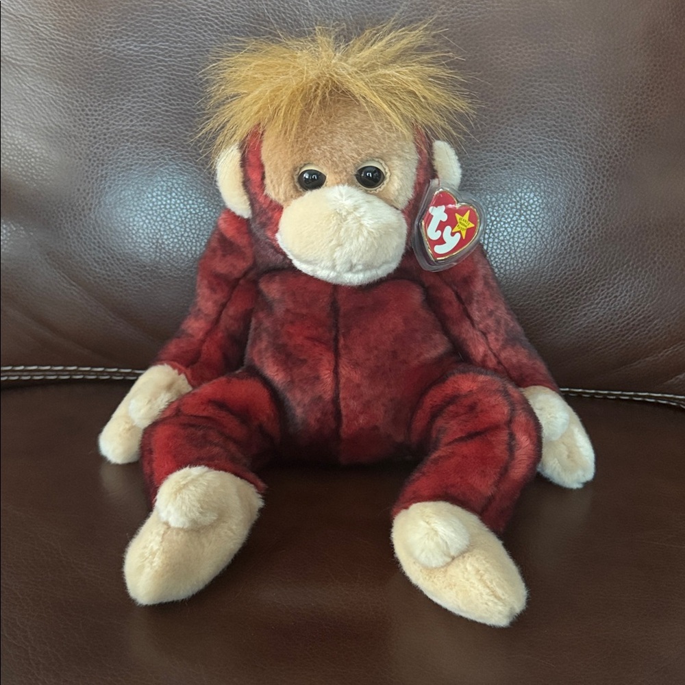Ty Original Beanie Buddy “Schweetheart” the Orangutan Retired Vintage Plush